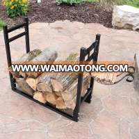 outdoor steel indoor wood holder firewood rack