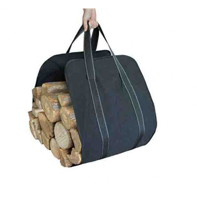 Indoor Firewood Rack Totes Holders, Large Capacity Log Holders(Black)