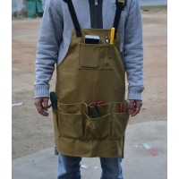 Wholesale Waxed Canvas Tool Apron With Pockets