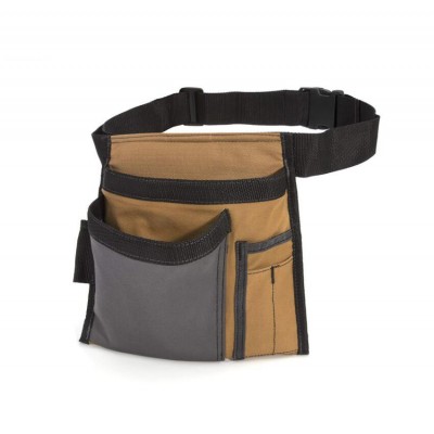 Hot Sale Heavy Duty Grey/Tan 5-Pocket Single Side Work Apron