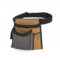 Hot Sale Heavy Duty Grey/Tan 5-Pocket Single Side Work Apron