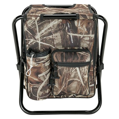 Camping Hunting Fishing Backpack Folding Stool with Cooler Bag