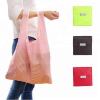 Customized Recycling Eco-Friendly Large Supermarket Grocery Reusable Foldable polyester bags RPET shopping tote bag