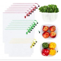 HOT SALE vegetable fruit drawstring bags mesh produce bag