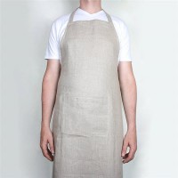 100% linen kitchen cptton apron linen japanese apron